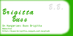 brigitta buss business card